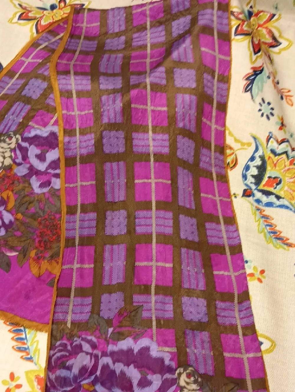 Oscar de la Renta Vintage Silk Scarf